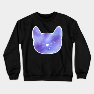 Kitty Blue Galaxy Crewneck Sweatshirt